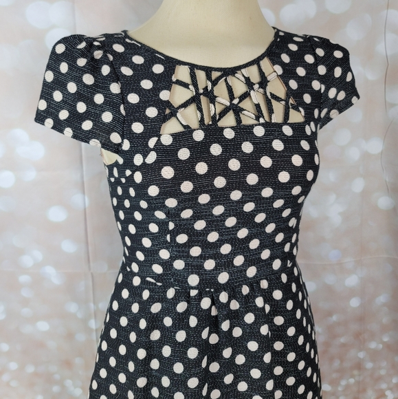 Anthropologie Maeve Nikola Polka Dot Retro Style Dress ASO As Seen On Glee Quinn - Picture 8 of 16